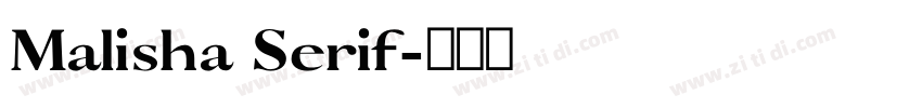 Malisha Serif字体转换
